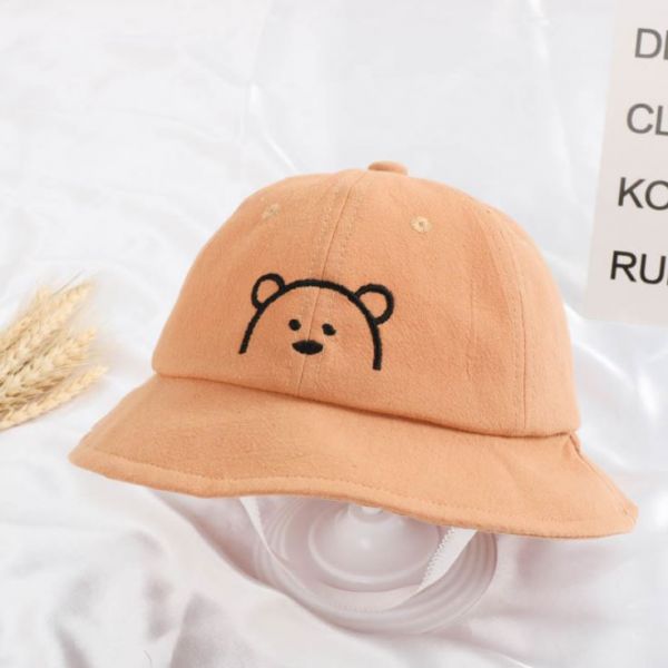 BV01599 卡哇依熊寶寶防曬漁夫帽 (6色) 熊寶寶,防曬,漁夫帽,配件,