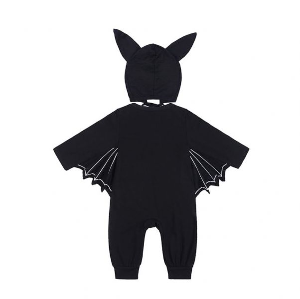 BV01656 秋冬新款 萬聖節變裝趴 蝙蝠寶寶行長袖連身衣 (2款) 