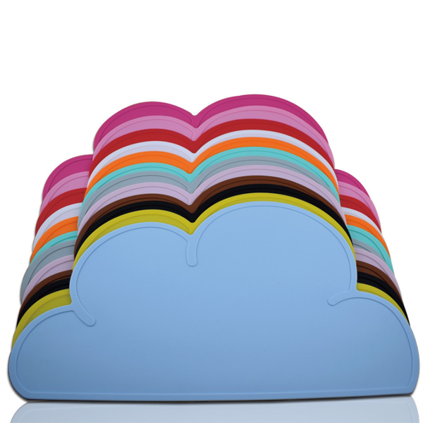 雲朵造型硅膠餐墊(不分色) 