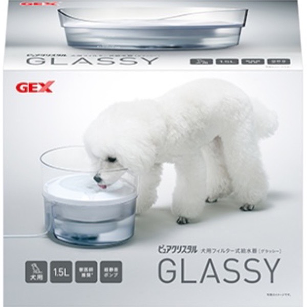 GEX藍標犬透明飲水器1.5L 
