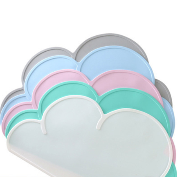 雲朵造型硅膠餐墊(不分色) 