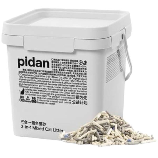 PIDAN混和砂2.4kg/5.2kg豆腐+礦砂 