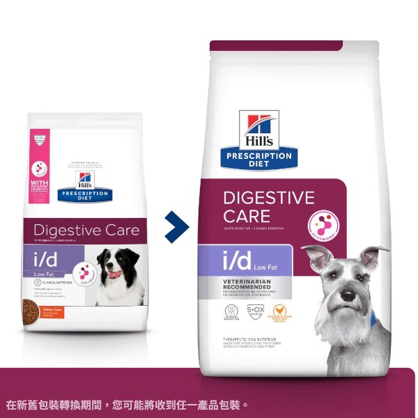 希爾思處方食品犬用腸胃低脂I/D LOW FAT 