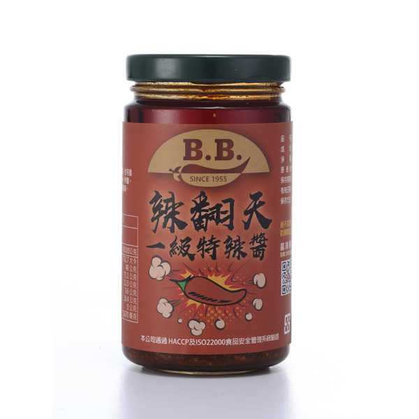 B.B.辣翻天一級特辣醬(220g/瓶) B.B.辣翻天一級特辣醬(220g/瓶)