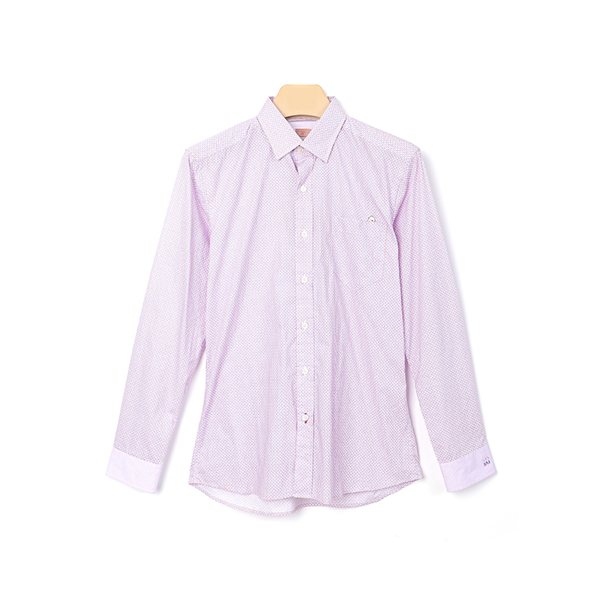 埃及棉舒適商務襯衫(男)-粉紫-印度進口布 