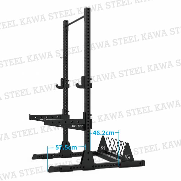 Kawa Steel Half Rack 二柱框,蹲舉架,龍門架,商用深蹲重訓架,台灣製,中鋼鋼材,運動健身規畫採購安裝,trx,crossfit,gym