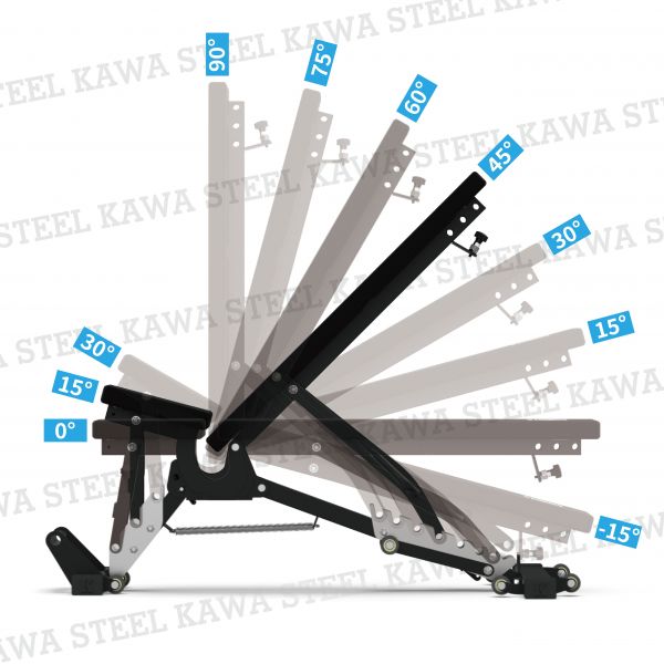 Kawa Adjustable Weight Bench 可調式臥推椅品牌,商用臥推椅子,啞鈴臥推椅收納,多功能健身臥推椅,台灣製,中鋼鋼材,運動健身規畫採購安裝,crossfit,homegym