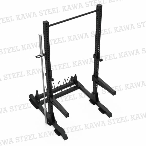 Kawa Steel Half Rack 二柱框,蹲舉架,龍門架,商用深蹲重訓架,台灣製,中鋼鋼材,運動健身規畫採購安裝,trx,crossfit,gym