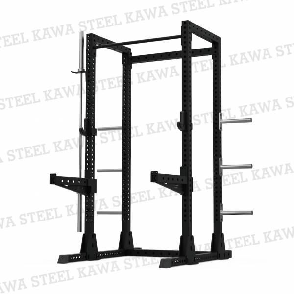 Kawa Steel Half Power Rack 四柱半框,蹲舉架,龍門架,深蹲重訓架,台灣製,中鋼鋼材,運動健身規畫採購安裝,trx,crossfit,gym
