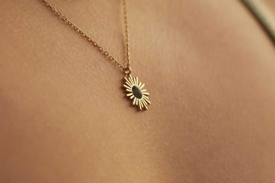 Sunflower | 多層 | 18k鍍金 | 項鍊 ｜設計款 18K,18K金,K金,飾品,耳環,項鍊,歐美,波希米亞風,925純銀,純銀飾品,鋯石
