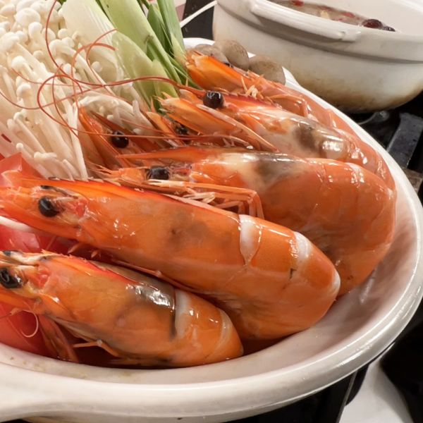 泰皇帝大白蝦500g(2125)共3盒免運-加贈草蝦10隻 冷凍,白蝦,蝦子,泰國