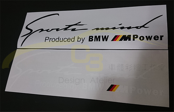 BMW M Power 德國三色 燈眉貼紙 BMW,M Power,燈眉,貼紙,大燈貼,汽車貼,sport,熱血,運動風,車貼,燈眉貼,眉燈貼
