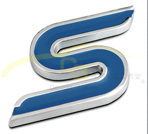 S 運動 金屬標誌 Ford,Focus,Fiesta,S,後標貼,運動,立體,裝飾,行李箱貼 標誌,標貼,金屬標貼