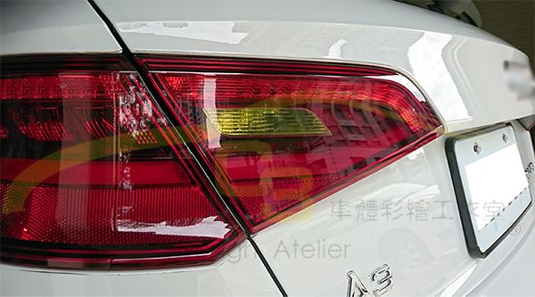Audi 奧迪 A3 S3 倒車燈改色貼片 (13~16年專用款) Audi,奧迪,A3,S3,倒車燈,改色,貼片,車標,造型,貼紙,變色 改裝品,專用款