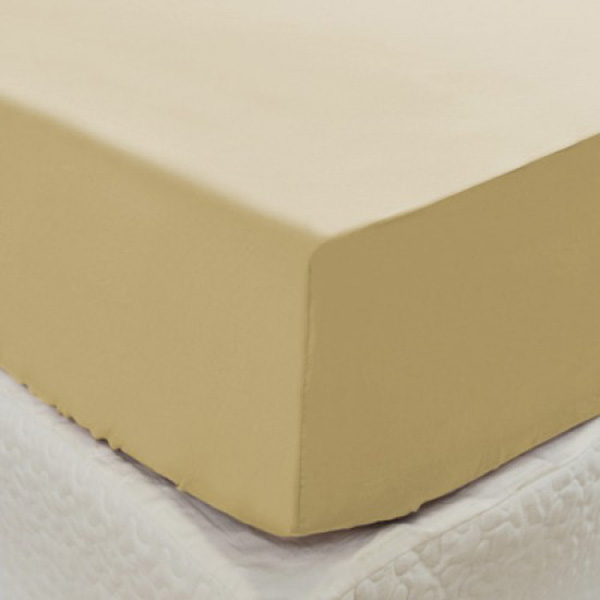 Cozy inn  單人  簡單純色-奶茶金-200織精梳棉床包 100%精梳棉,床包,精梳棉床包,奶茶金,單人