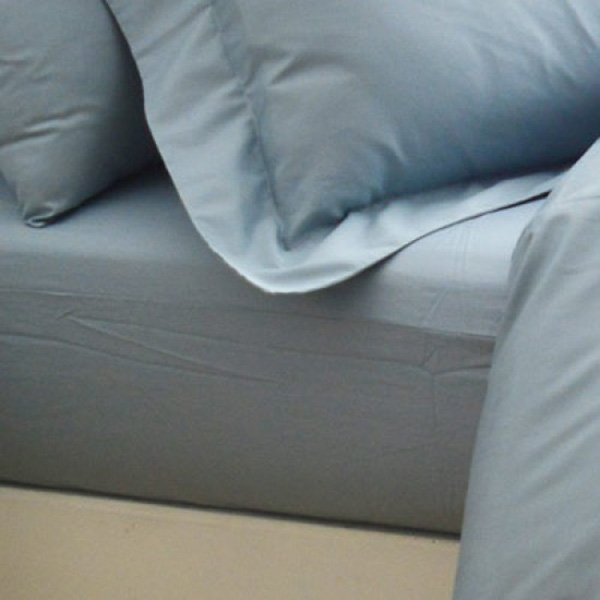 Cozy inn  單人  簡單純色-灰藍-200織精梳棉床包 100%精梳棉,床包,精梳棉床包,灰藍,單人