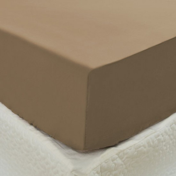 Cozy inn  加大 簡單純色-咖啡-200織精梳棉床包 100%精梳棉,床包,精梳棉床包,咖啡,加大