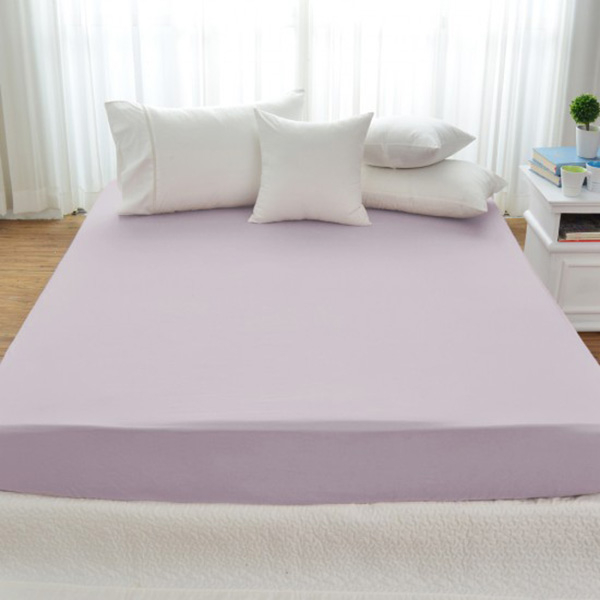 Cozy inn  雙人 簡單純色-丁香紫-200織精梳棉床包 100%精梳棉,床包,精梳棉床包,丁香紫,雙人