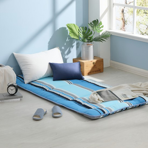 LAMINA  單人 摩登條紋 日式床墊 氣床墊,5公分,三折收納床墊
