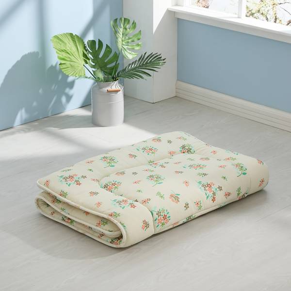 LAMINA 和風花繪日式床墊5cm-米色(單人) 