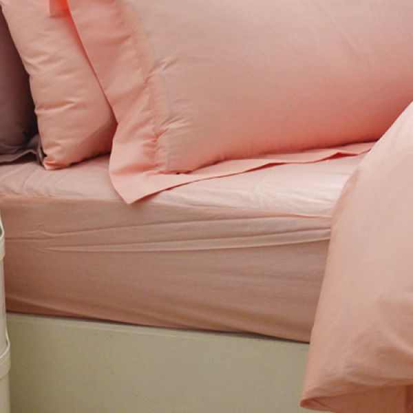Cozy inn  單人  簡單純色-莓粉-200織精梳棉床包 100%精梳棉,床包,精梳棉床包,莓粉,單人