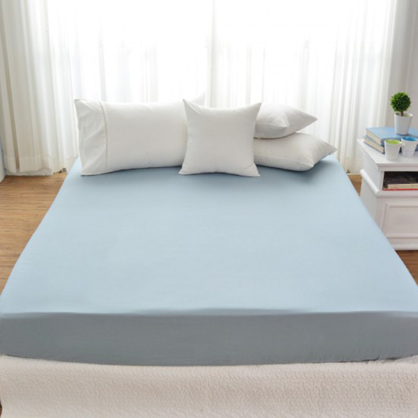 Cozy inn  加大 簡單純色-灰藍-200織精梳棉床包 100%精梳棉,床包,精梳棉床包,灰藍,加大