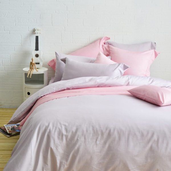 Cozy inn  單人  簡單純色-丁香紫-200織精梳棉薄被套床包組 100%精梳棉,薄被套,被套床包組,精梳棉床包組,丁香紫,單人
