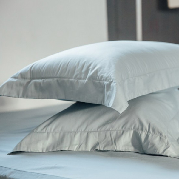 LAMINA  純色-淺灰藍 100%精梳棉枕頭套-2入 淺灰藍枕頭套,精梳棉枕頭套,純色枕頭套,100％精梳棉枕頭套