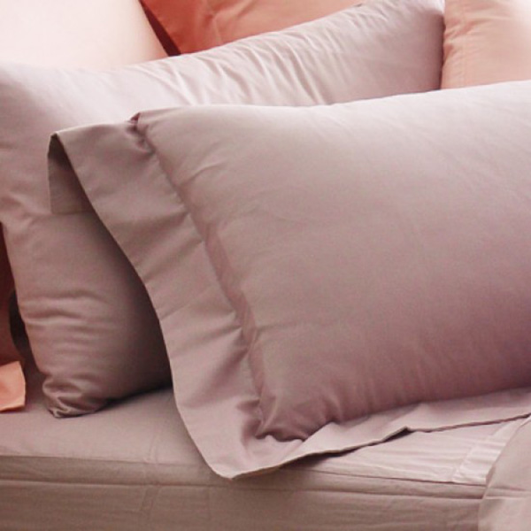 Cozy inn  簡單純色-鋪桑紫-200織精梳棉枕頭套-2入 100%精梳棉,精梳棉枕頭套,枕套