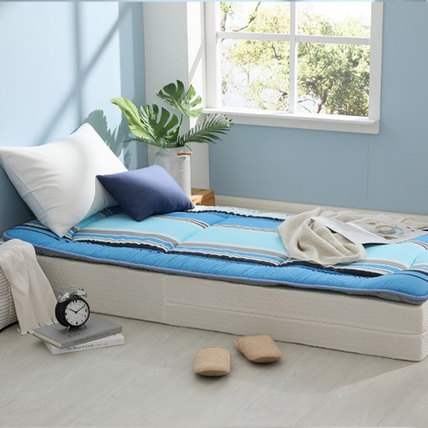 LAMINA  單人 摩登條紋 日式床墊 氣床墊,5公分,三折收納床墊