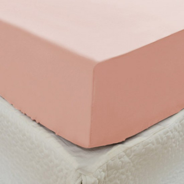 Cozy inn  特大 簡單純色-莓粉-200織精梳棉床包 100%精梳棉,床包,精梳棉床包,莓粉,特大