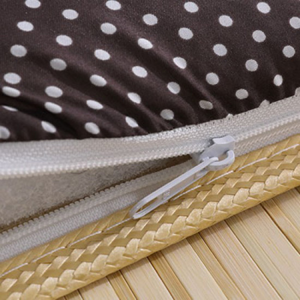 LAMINA  雙竹兩用透氣床墊-水玉點點-咖(單人) 單人床墊,冬夏兩用床墊,三折床墊,竹蓆床墊,透氣床墊