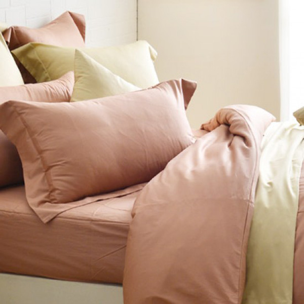 Cozy inn  單人  簡單純色-梅子咖-200織精梳棉薄被套床包組 100%精梳棉,薄被套,被套床包組,精梳棉床包組,梅子咖,單人