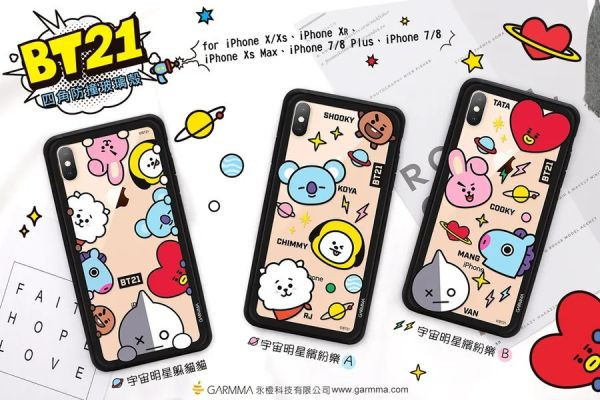 BT21 iPhone11系列 玻璃殼 宇宙明星繽粉樂B款 