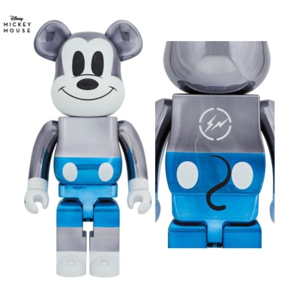BE@RBRICK fragmentdesign MICKEY MOUSE BLUE Ver.1000％ 藤原浩 米奇 