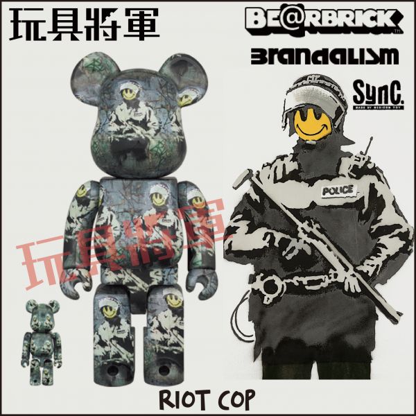 RIOT | COP | be@rbrick｜400%｜100%｜500%｜MEDICOM TOY