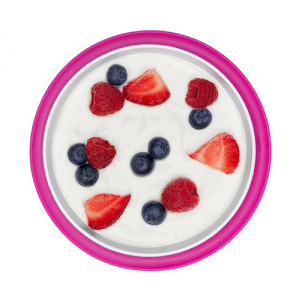 OXO好吸力學習碗-莓果粉 OXO,OXO tot,好吸力學習碗,兒童餐具,吸盤碗,止滑碗,