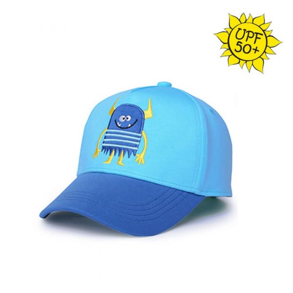 Flapjack 防曬透氣棒球帽-怪獸(藍)