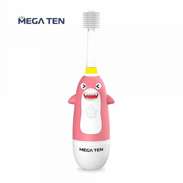 【VIVATEC】MEGA TEN 360兒童電動牙刷(鯊魚) megaten,vivatec,360牙刷,360電動牙刷,兒童電動牙刷,sonic電動牙刷,聲波電動牙刷,幼童牙刷,360度牙刷,動物牙刷