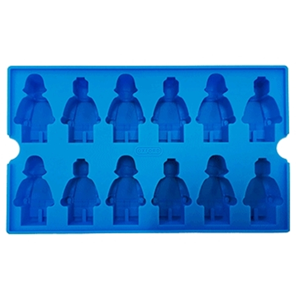 OXFORD公仔人物造型DIY製冰盒矽膠模具-藍(12小格) 製冰盒
