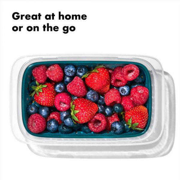 【OXO】隨行密封保鮮盒(400ml)附瀝籃 保鮮盒,便當盒,OXO,隨行密封食物保鮮盒,分層保鮮盒,分隔餐盒,沙拉保鮮盒,水果盒