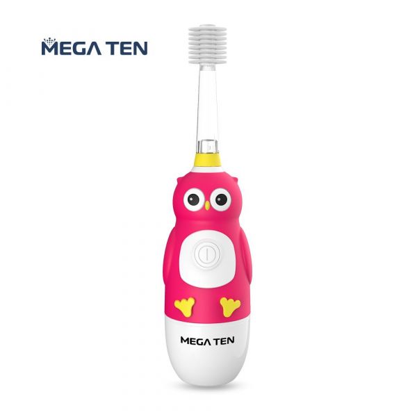 【VIVATEC】MEGA TEN 360兒童電動牙刷(貓頭鷹) megaten,vivatec,360牙刷,360電動牙刷,兒童電動牙刷,sonic電動牙刷,聲波電動牙刷,幼童牙刷,360度牙刷,動物牙刷