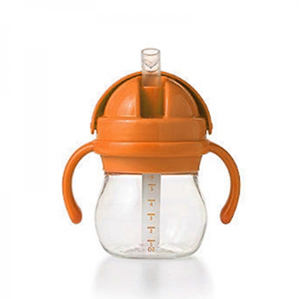 OXO寶寶握吸管杯-橙色-150ml(送專用飲嘴替換組)