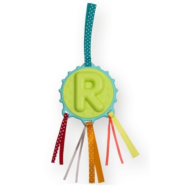 法國ebulobo字母玩具吊飾固齒器-R 