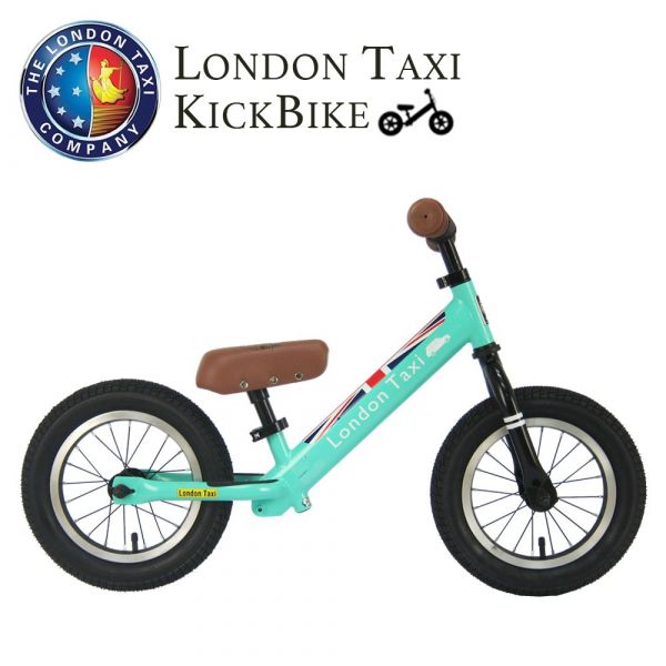 英國London Taxi 專業充氣胎幼兒平衡滑步車-馬卡龍綠 