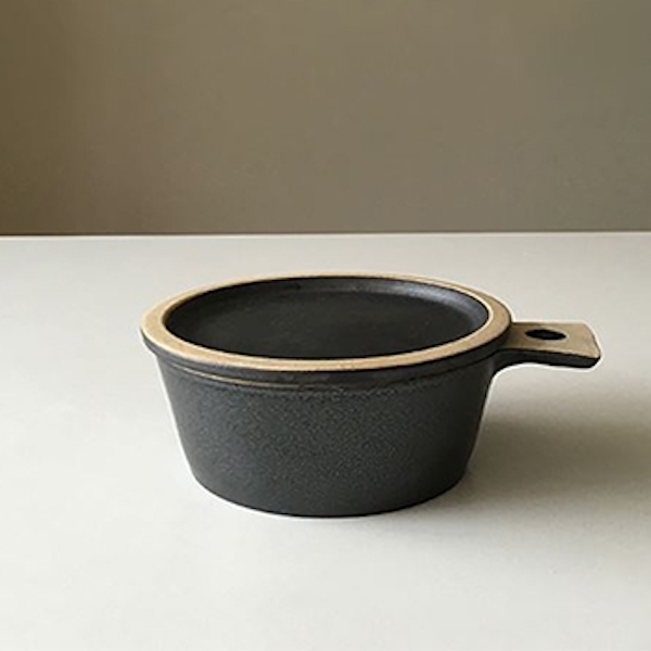 韓國mukyung 手工陶瓷蓋碗-黑 