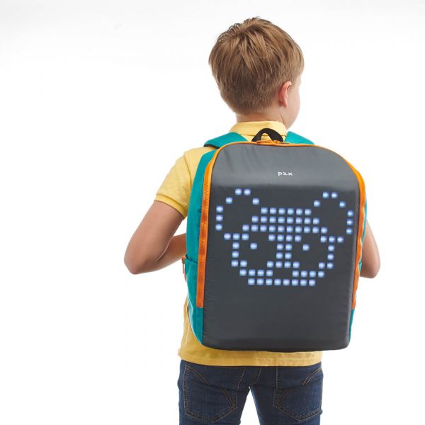 美國Pix Mini 兒童防水LED智能互動背包/書包-橘 