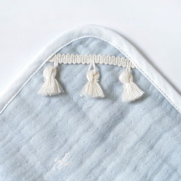 天絲 十字星彩三層紗布包巾(110×100cm)  共2色 