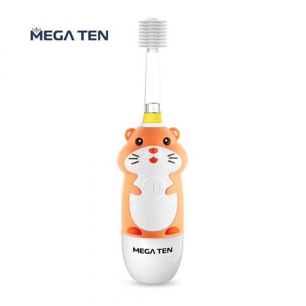 【VIVATEC】MEGA TEN 360兒童電動牙刷(哈姆太郎) megaten,vivatec,360牙刷,360電動牙刷,兒童電動牙刷,sonic電動牙刷,聲波電動牙刷,幼童牙刷,360度牙刷,動物牙刷