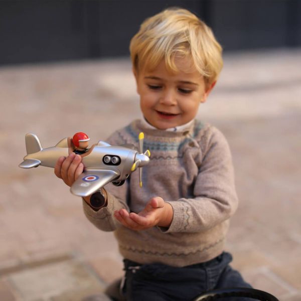 法國Baghera 精緻玩具小飛機-寶藍 